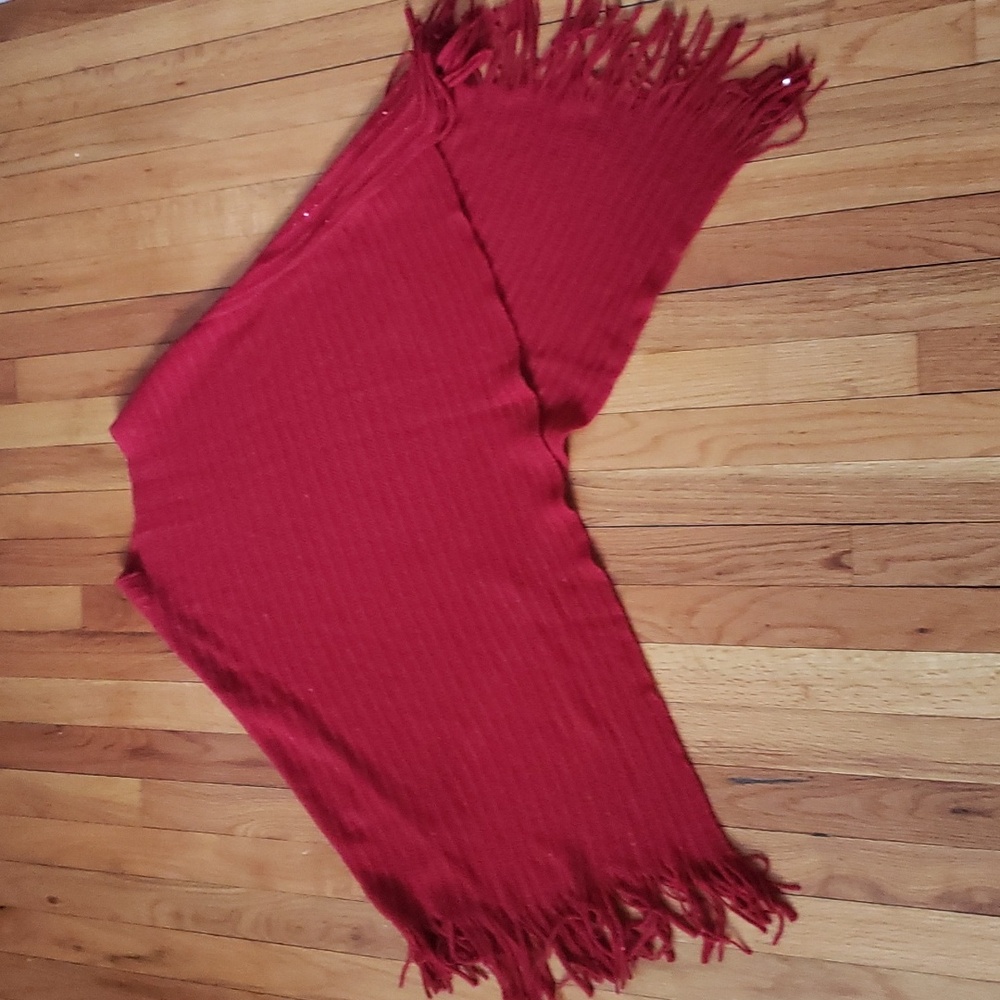 Red sequins Poncho